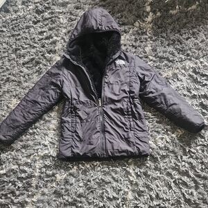 The North Face Kids Gray Puffer Jacket Reverseable